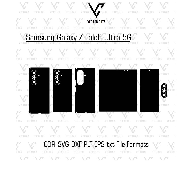 Samsung Galaxy Z Fold8 Ultra 5G Mobile Skin Template