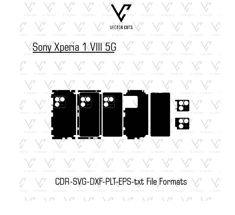 Sony Xperia 1 VIII 5G Mobile Skin Template