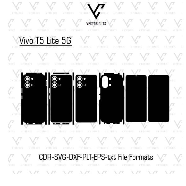 Vivo T5 Lite 5G Mobile Skin Template