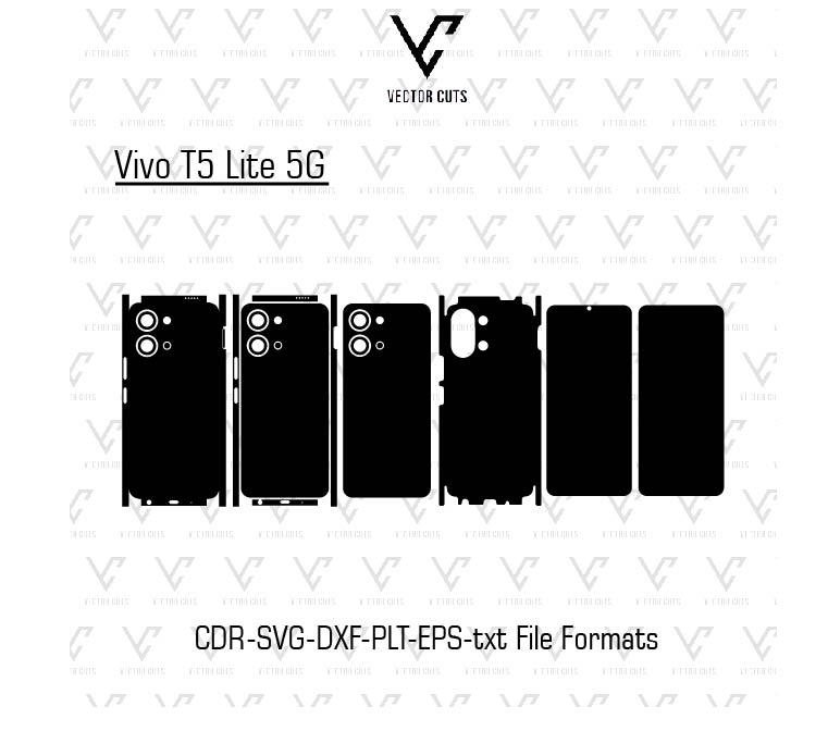 Vivo T5 Lite 5G Mobile Skin Template