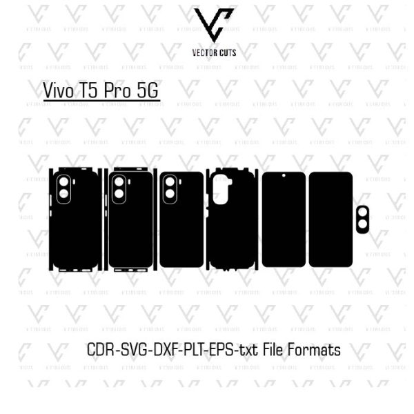 Vivo T5 Pro 5G Mobile Skin Template