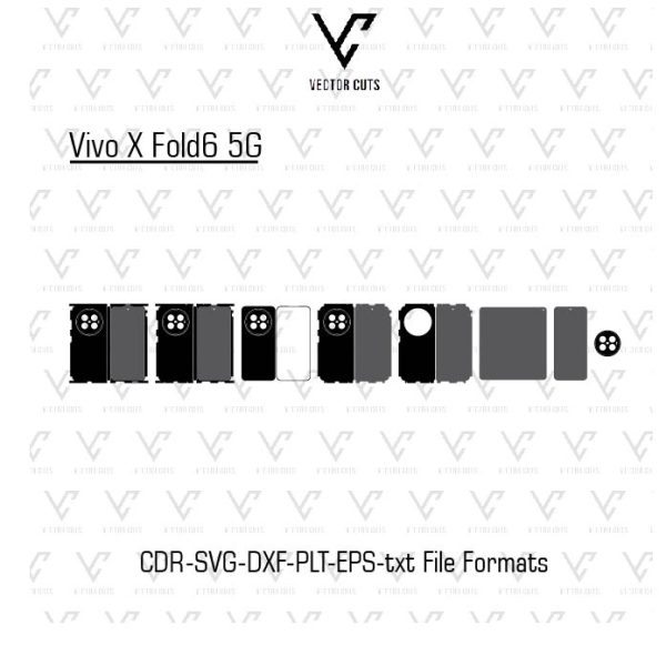 Vivo X Fold6 5G Mobile Skin Template