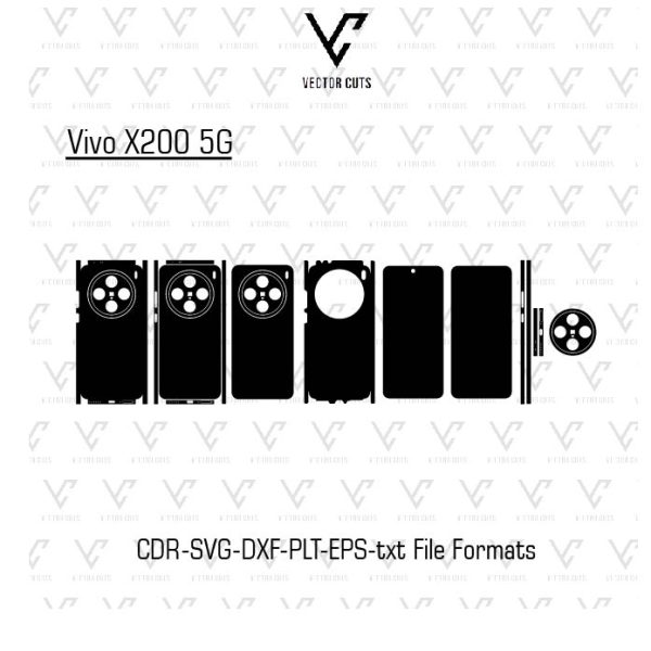 Vivo X200 5G Mobile Skin Template
