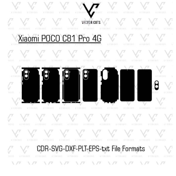 Xiaomi POCO C81 Pro 4G Mobile Skin Template