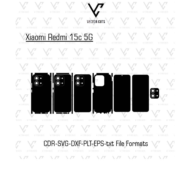 Xiaomi Redmi 15c 5G Mobile Skin Template