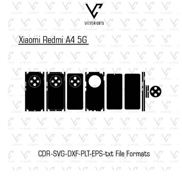 Xiaomi Redmi A4 5G Mobile Skin Template