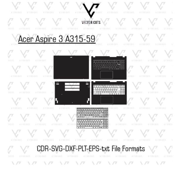 Acer Aspire 3 A315-59 Laptop Skin Template