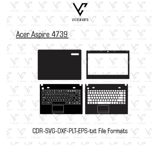 Acer Aspire 4739 Laptop Skin Template