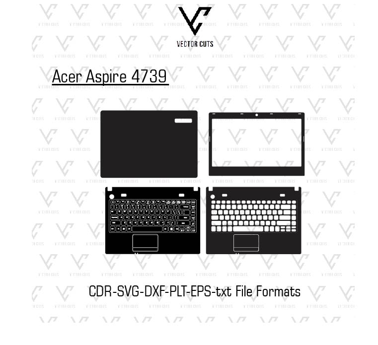Acer Aspire 4739 Laptop Skin Template