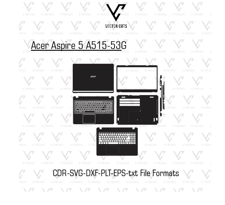 Acer Aspire 5 A515-53G Laptop Skin Template