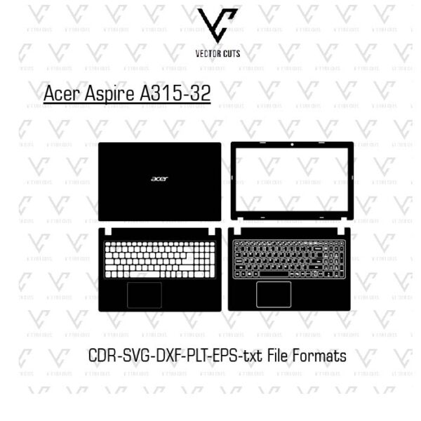 Acer Aspire A315-32 Laptop Skin Template