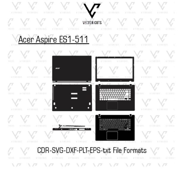 Acer Aspire ES1-511 Laptop Skin Template