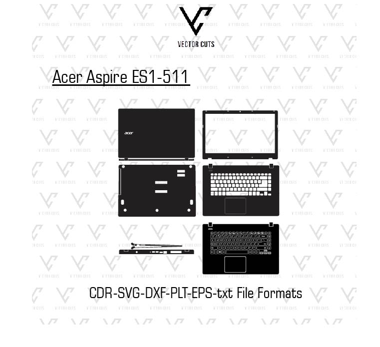 Acer Aspire ES1-511 Laptop Skin Template