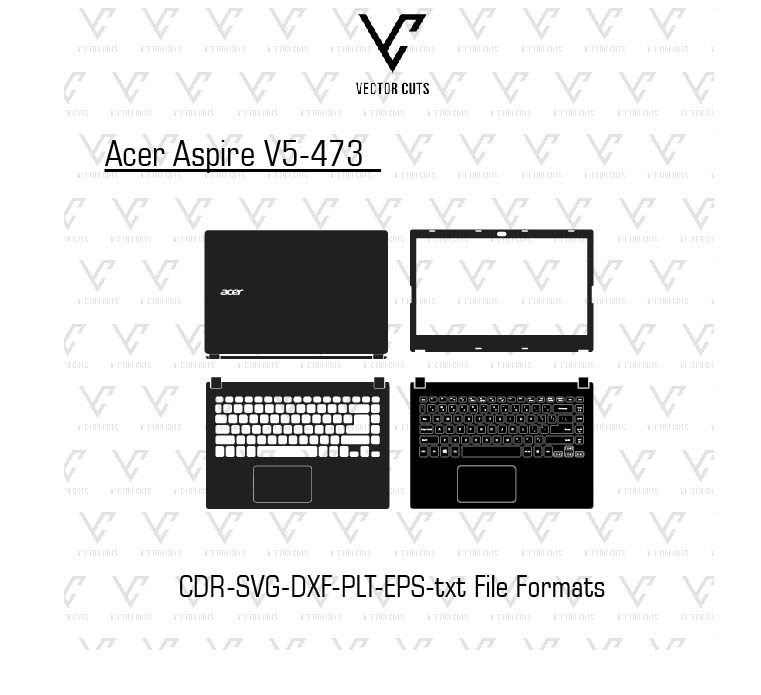 Acer Aspire V5-473 Laptop Skin Template