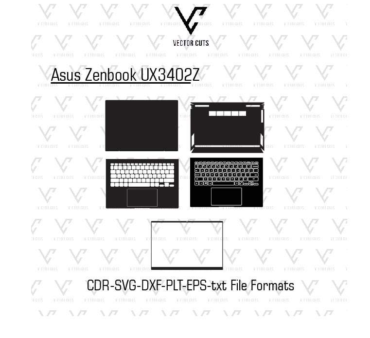 Asus Zenbook UX3402Z Laptop Skin Template