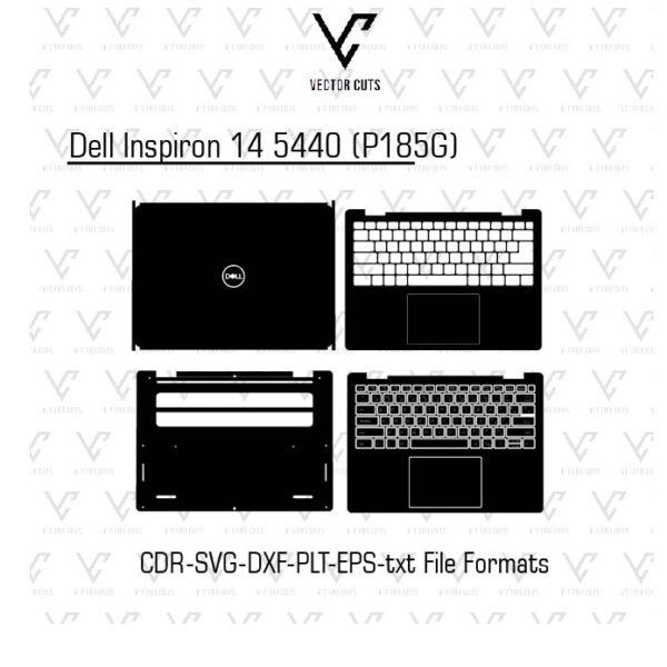 Dell Inspiron 14 5440 (P185G) Laptop Skin Template