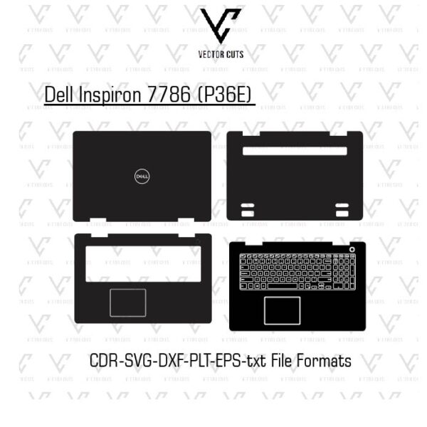 Dell Inspiron 7786 (P36E) Laptop Skin Template