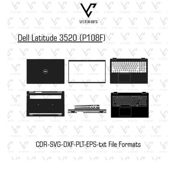 Dell Latitude 3520 (P108F) Laptop Skin Template