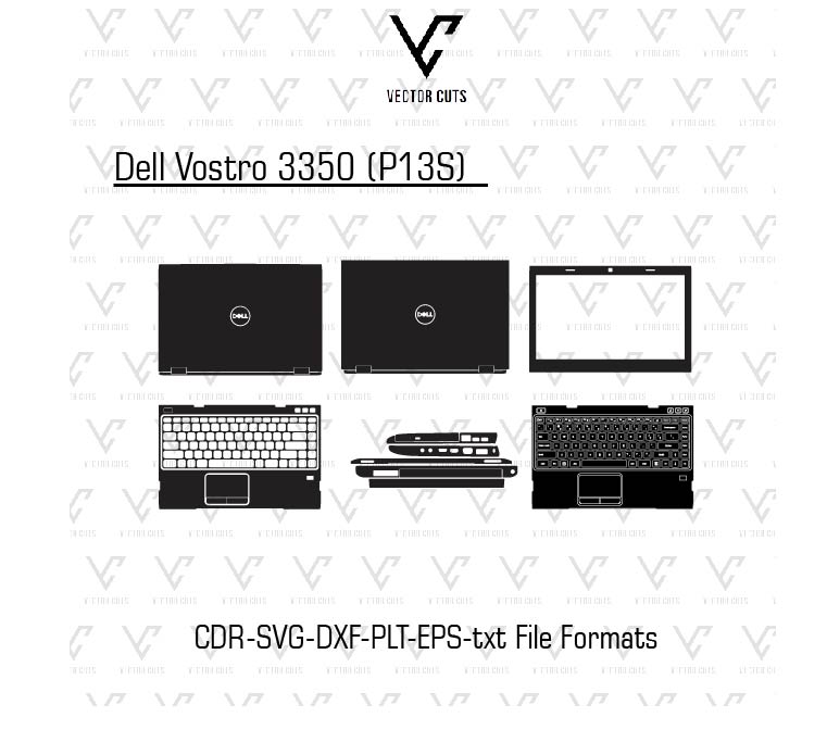Dell Vostro 3350 (P13S) Laptop Skin Template