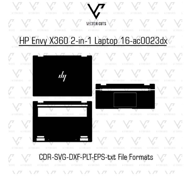 HP Envy X360 2-in-1 Laptop 16-ac0023dx Laptop Skin Template