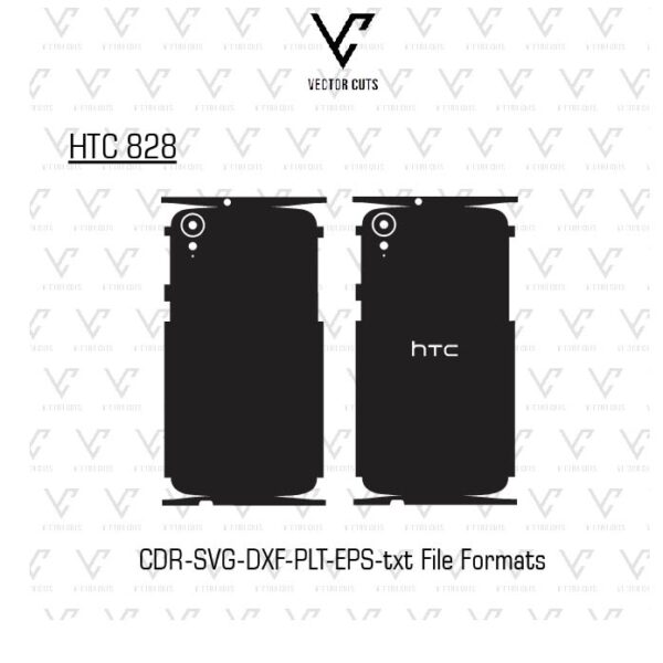 HTC 828 Mobile Skin Template