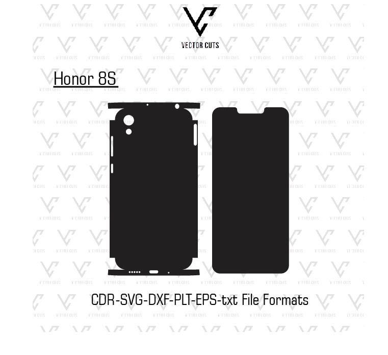 Honor 8S Mobile Skin Template