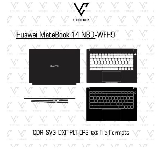 Huawei MateBook 14 NBD-WFH9 Laptop Skin Template