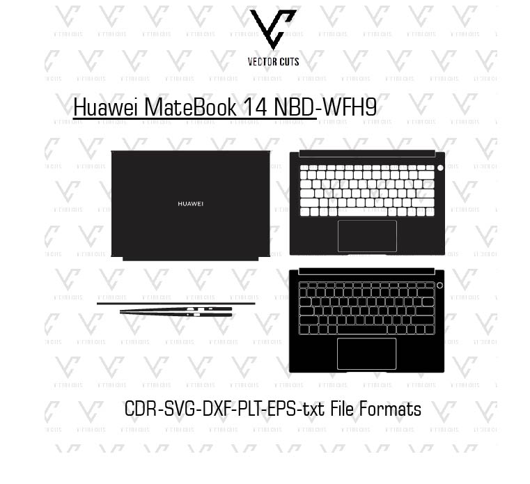 Huawei MateBook 14 NBD-WFH9 Laptop Skin Template