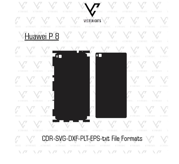Huawei P 8 Mobile Skin Template