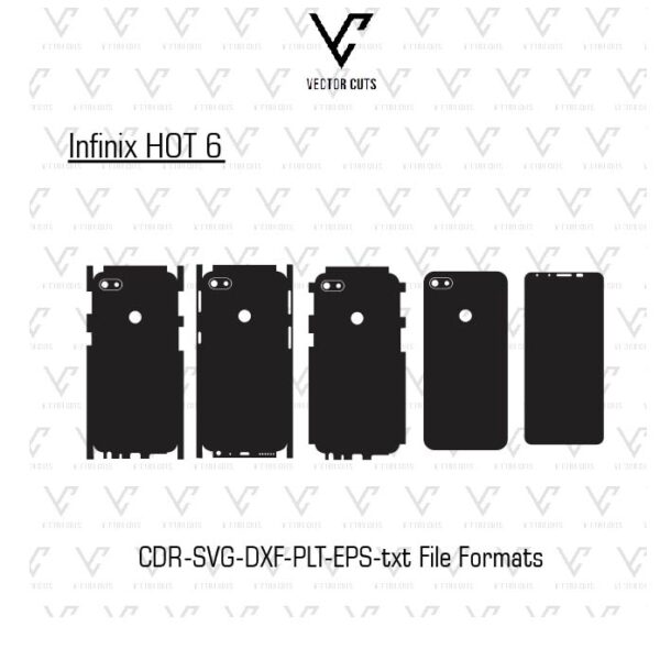 Infinix HOT 6 Mobile Skin Template
