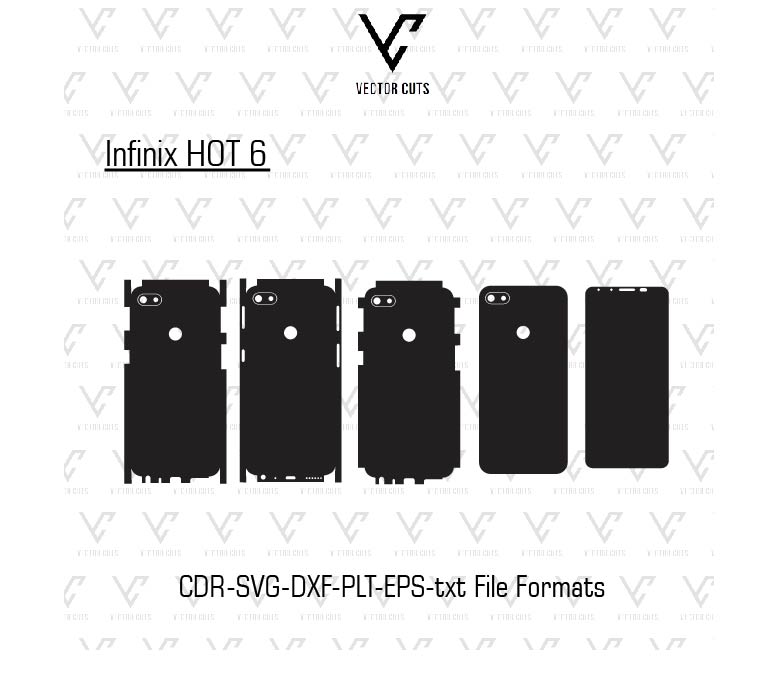 Infinix HOT 6 Mobile Skin Template