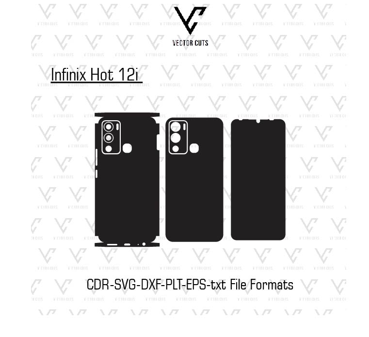 Infinix Hot 12i Mobile Skin Template