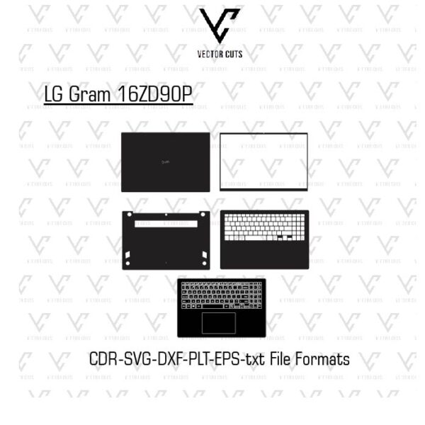 LG Gram 16ZD90P Laptop Skin Template
