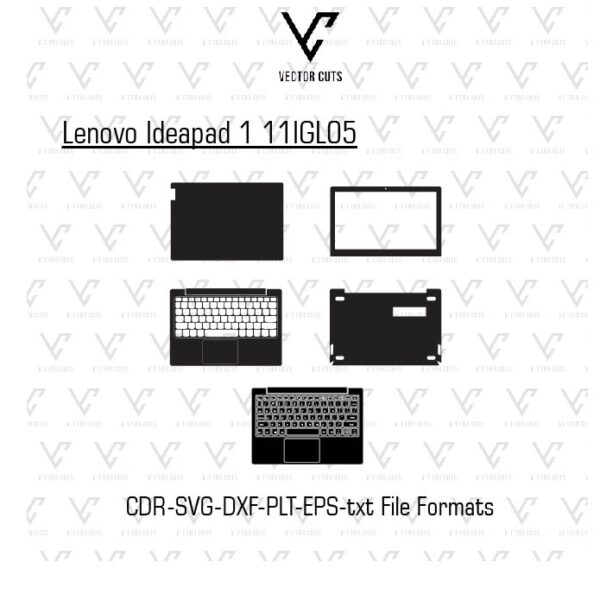 Lenovo Ideapad 1 11IGL05 Laptop Skin Template