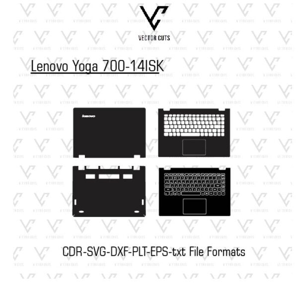 Lenovo Yoga 700-14ISK Laptop Skin Template