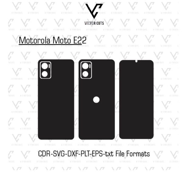 Motorola Moto E22 Mobile Skin Template