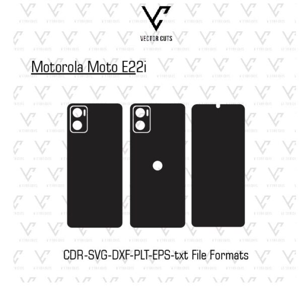 Motorola Moto E22i Mobile Skin Template