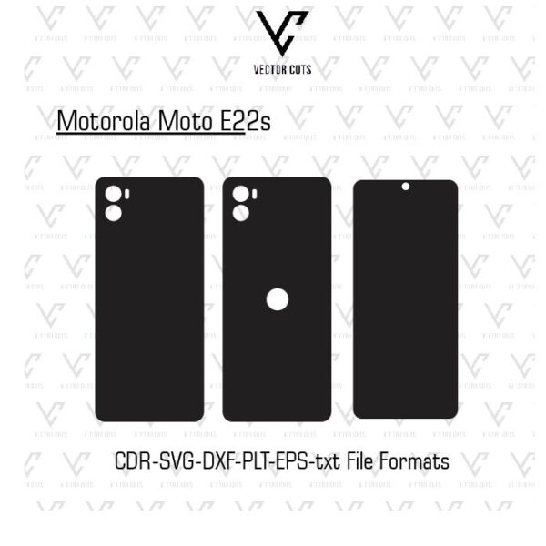 Motorola Moto E22s Mobile Skin Template