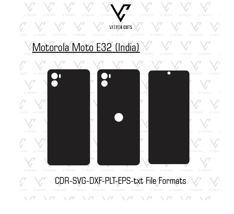 Motorola Moto E32 (India) Mobile Skin Template