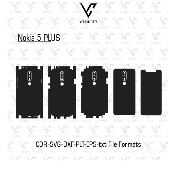 Nokia 5 PLUS Mobile Skin Template
