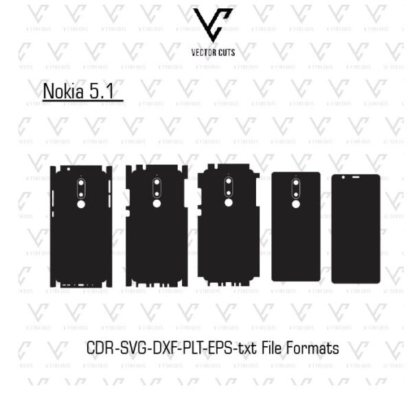 Nokia 5.1 Mobile Skin Template
