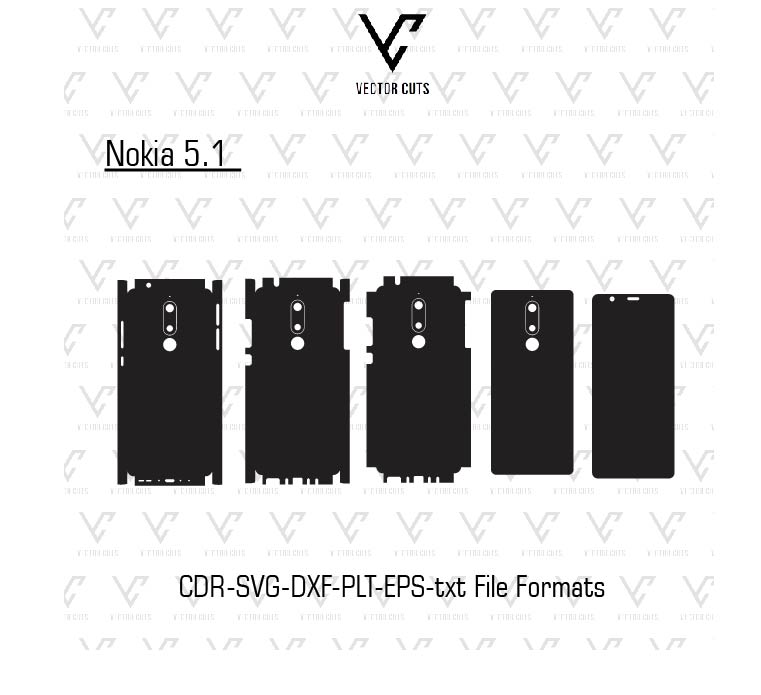 Nokia 5.1 Mobile Skin Template