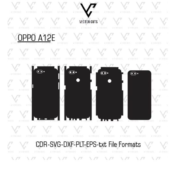 OPPO A12E Mobile Skin Template