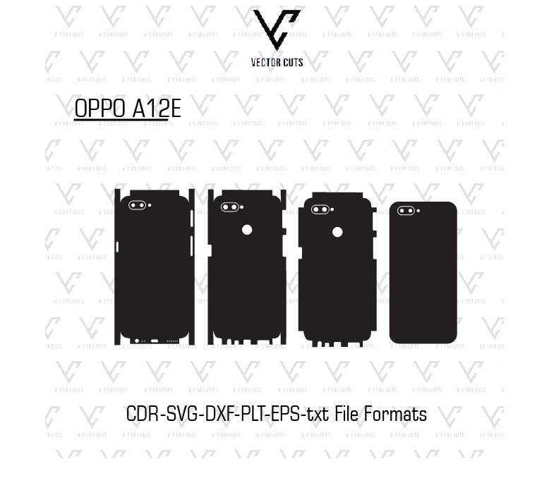 OPPO A12E Mobile Skin Template
