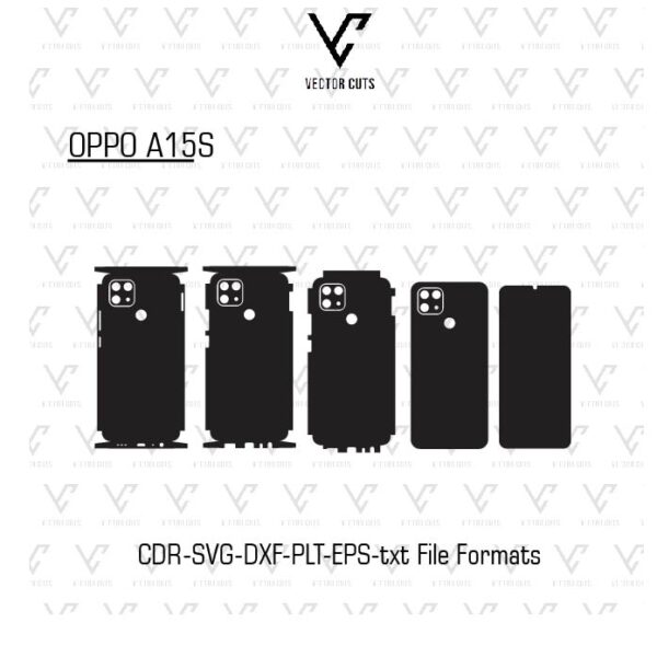OPPO A15S Mobile Skin Template