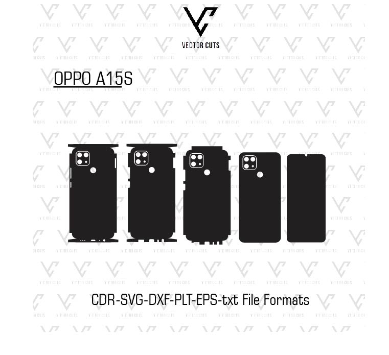 OPPO A15S Mobile Skin Template