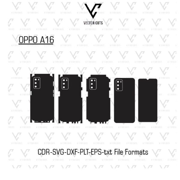 OPPO A16 Mobile Skin Template