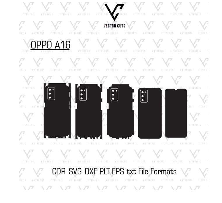 OPPO A16 Mobile Skin Template