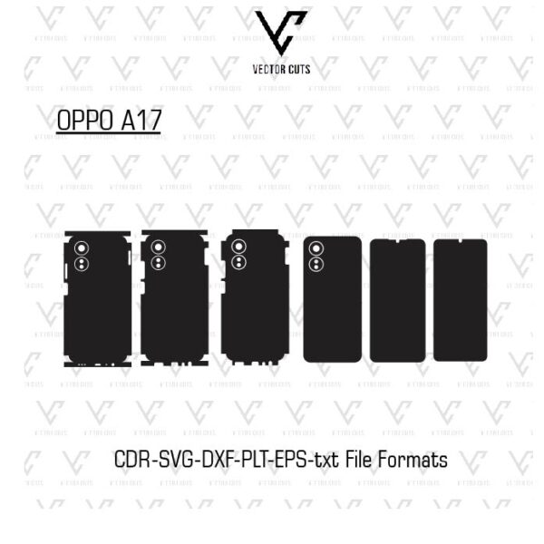 OPPO A17 Mobile Skin Template