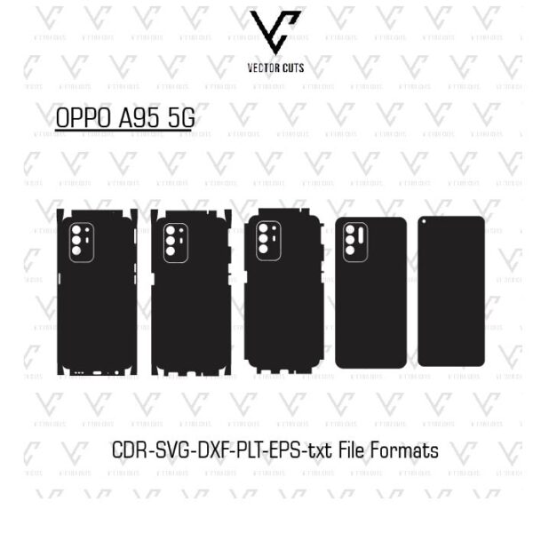OPPO A95 5G Mobile Skin Template